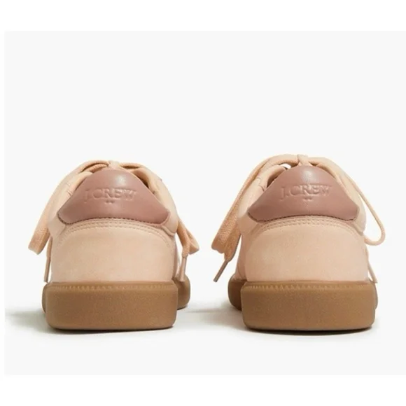 J. CREW City Tour Sneakers 9 Suede/Leather Sunwashed Coral Gum Sole - Picture 4 of 16